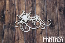Чипборд Fantasy «Завиток снежинка 2219» размер 7*4,6 см