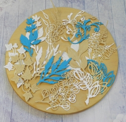 Вырубка набор 21 эл. бумага кардсток  290 гр. 