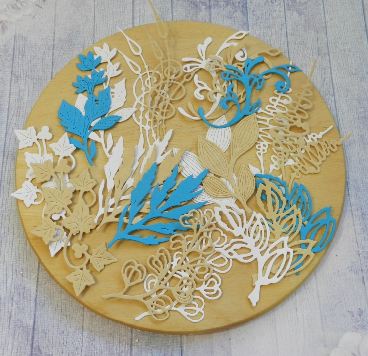 Вырубка набор 21 эл. бумага кардсток  290 гр. 