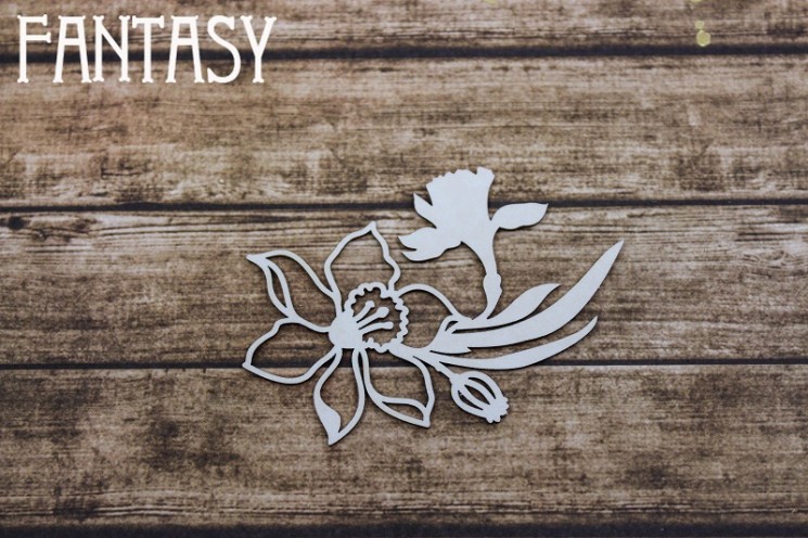 Чипборд Fantasy "Цветок молочая 2211" размер 5,1*7 см