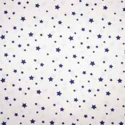 Отрез хлопчатобумажной ткани "Синие звёзды", размер 39Х49 см