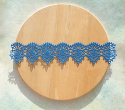 Cutting border Magic lace blue designer paper mother of pearl 290 gr. 