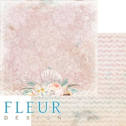 Double-sided sheet of paper Fleur Design Lagoon 
