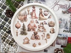 Высечки Fantasy на картоне "Время чудес -15", в наборе 23 шт