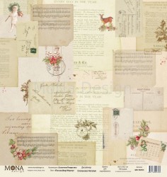One-sided sheet of paper MonaDesign Fairy-tale Christmas 