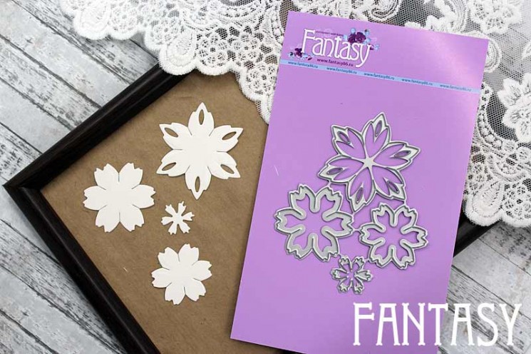 Ножи для вырубки Fantasy «Каменный цветок » размер 4,5 см-3,2 см-2,7 см-1,5 см (1)