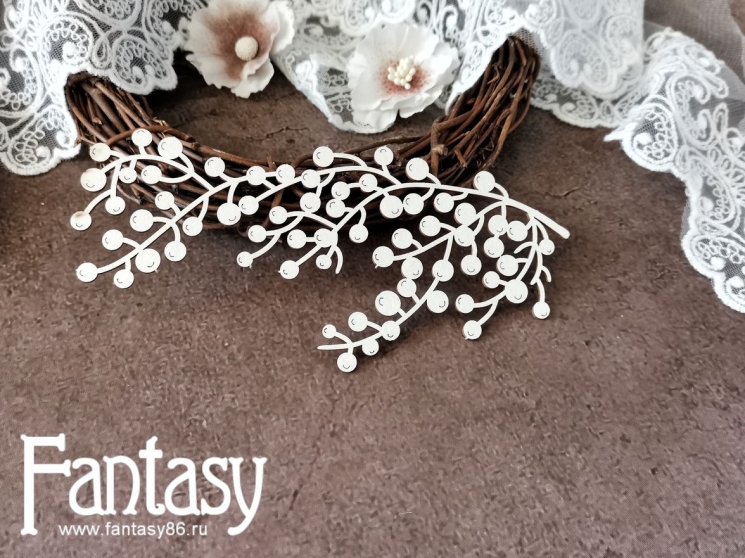 Чипборд Fantasy "Падуб 3572", размер 6,2*13 см