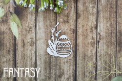Чипборд Fantasy «Пасхальное яйцо с узором 2398» размер 5,5*4 см