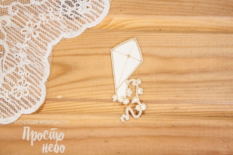 Чипборд Просто Небо "Воздушный змей", размер 33х63 мм
