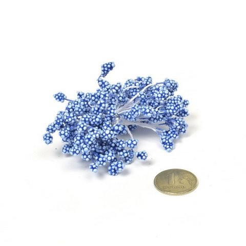 Тычинки Magic4Hobby, цвет сине-белый, 80 шт