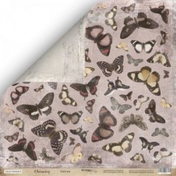 Двусторонний лист бумаги ScrapМир Charming "Бабочки" размер 30*30см, 190гр