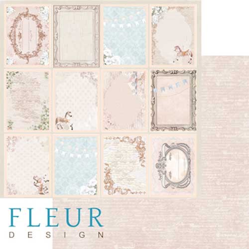 Double-sided sheet of paper Fleur Design Gentile "Magic moments", size 30. 5x30. 5 cm, 190 g/m2