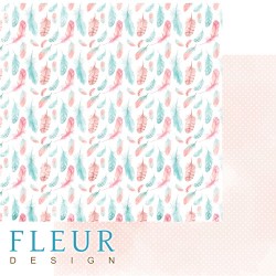 Двусторонний лист бумаги Fleur Design Дыхание весны "Лёгкий ветер", размер 30,5х30,5 см, 190 гр/м2