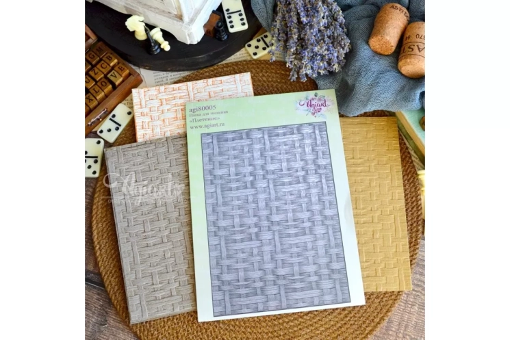 Папка для тиснения 3D "Плетение" от AgiArt