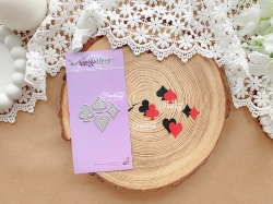 Нож для вырубки FantasyScrap «Классические масти », Fd-1732, размер от 1,3*1,6 до 1,6*1,9 см