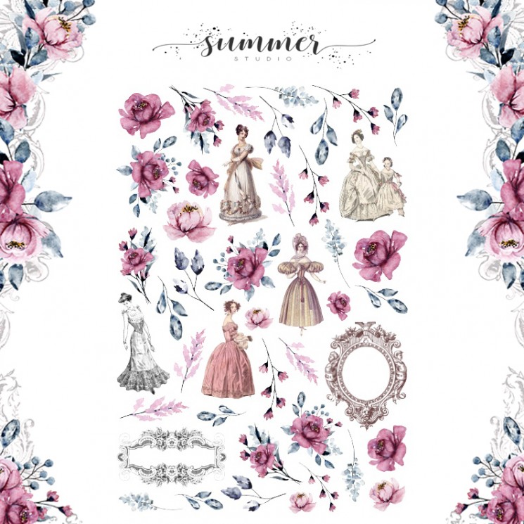 Set of die-cuts Summer Studio "Marseille" density 330 gr/m