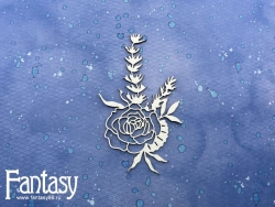 Чипборд Fantasy «Теплое море (Морская роза) 2884» размер 6*10,2 см