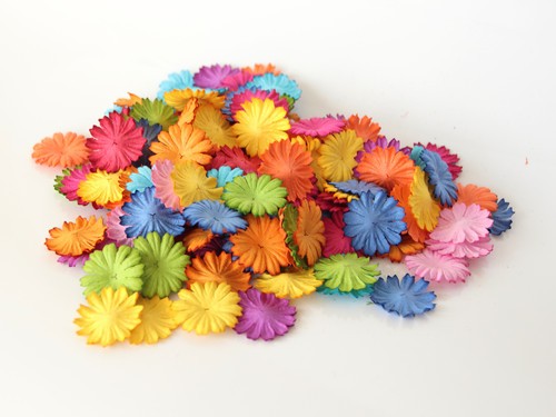 Daisy petals "Bright mix" size 2.5 cm 20 pcs 