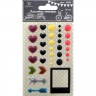 Set of enamel stickers Needlework "Lucky & Love" 35 elements