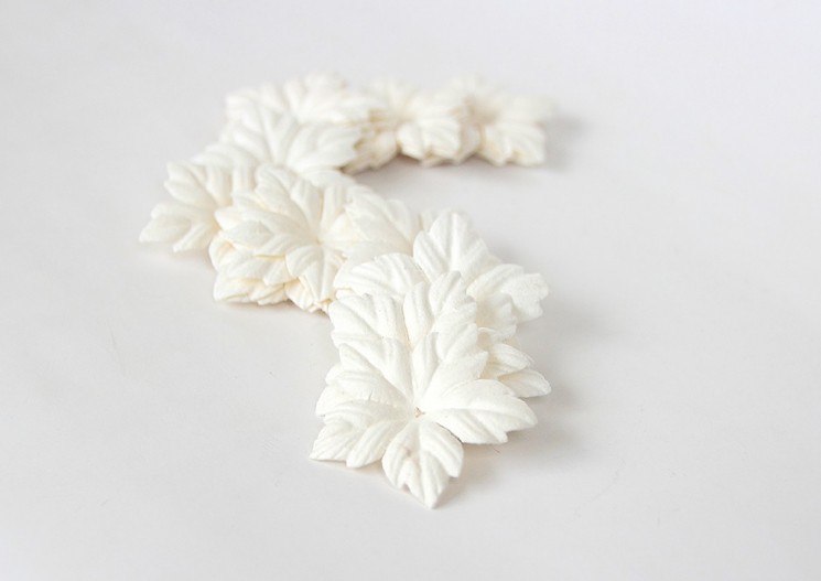 Poinsettia petals "White" size 4 cm 10 pcs