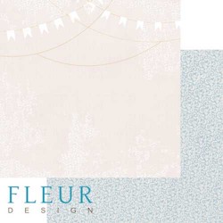 Двусторонний лист бумаги Fleur Design Джентиль "Торжество света", размер 30,5х30,5 см, 190 гр/м2