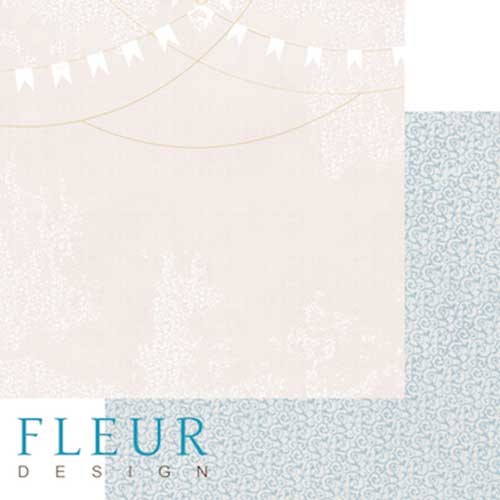 Double-sided sheet of paper Fleur Design Gentile "Triumph of light", size 30. 5x30. 5 cm, 190 gr/m2