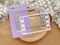 Нож для вырубки FantasyScrap апгрейд «Фоторамка горизонтальная, Игра мастей », Fd-1735, размер 14*9 см  