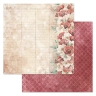Набор бумаги 20х20 см "Багряный винтаж", 12 листов (ScrapMania)