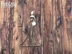 Чипборд Fantasy «Манекен в платье (мини) 2571» размер 4,4*7,5 см