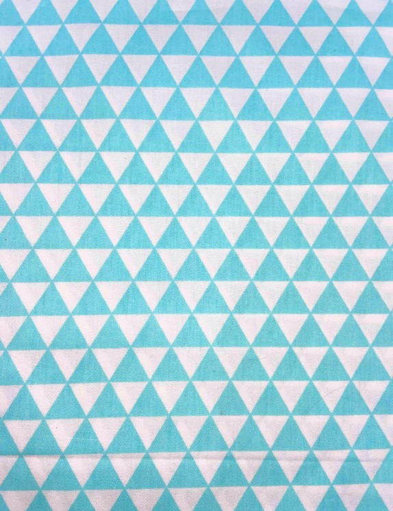 A piece of fabric "Triangles", cotton, size 50X75 cm