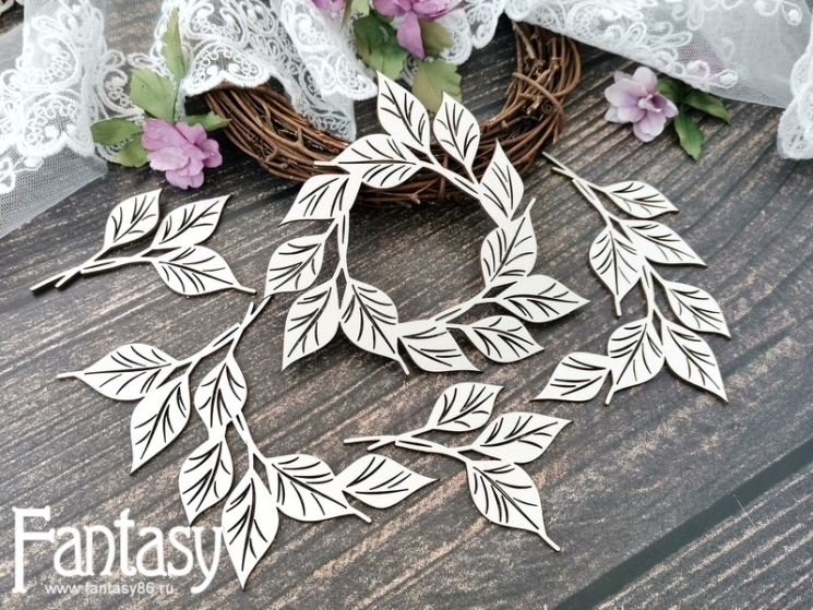 Чипборд Fantasy "Листочки 3787" размер от 7,3*5,7 см до 11 см