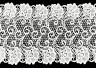 White lace guipure, width 18.5 cm, cut 50 cm