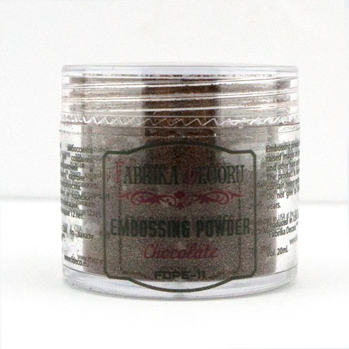 Fabrica Decoru embossing powder, Chocolate color, 20 gr