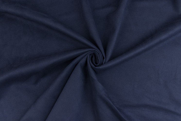 Artificial one-sided suede "Dark blue", size 33x70 cm