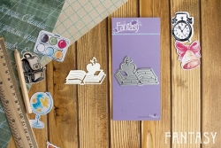 Нож для вырубки Fantasy "Книга с яблоком", размер 3,5Х4,6 см