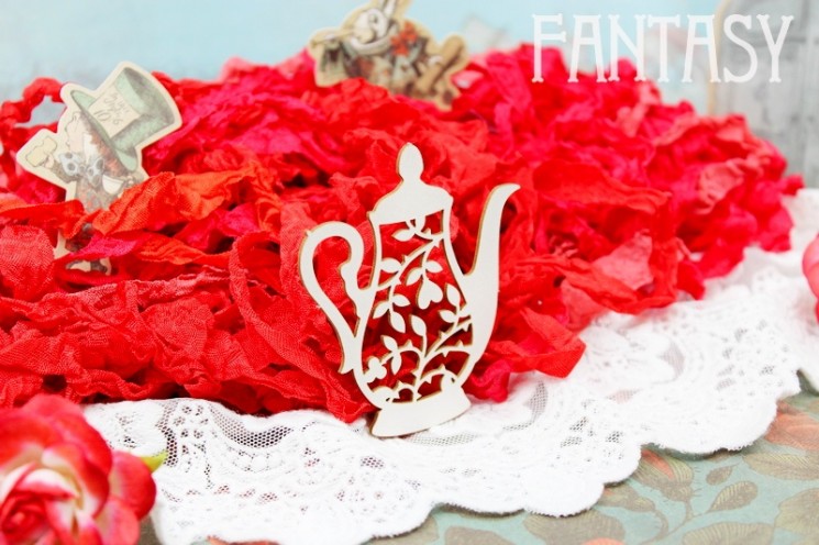 Чипборд Fantasy "Чайник 1856" размер 7*6,5см