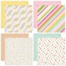 Echo Park "Birthday Wishes Girl" double-sided paper set, 12 sheets, size 30x30 cm, 180g /m2