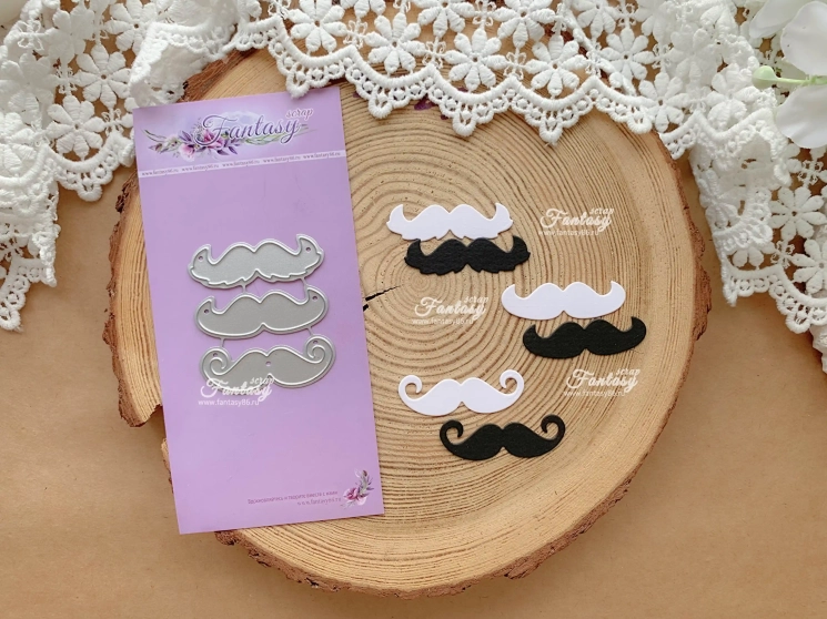 Нож для вырубки FantasyScrap «Усы и стиль », Fd-1737, размер 3,9*1,2 см 