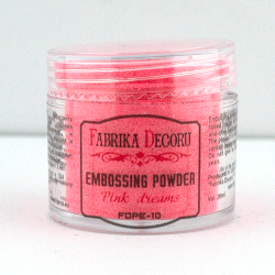 Fabrica Decoru embossing powder, Pink dreams color, 20 gr