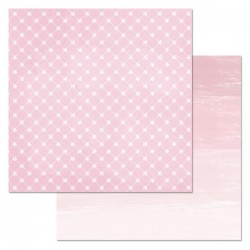 Двусторонний лист бумаги ScrapMania "Фономикс. Розовый. Сеточка", размер 30х30 см, 180 гр/м2
