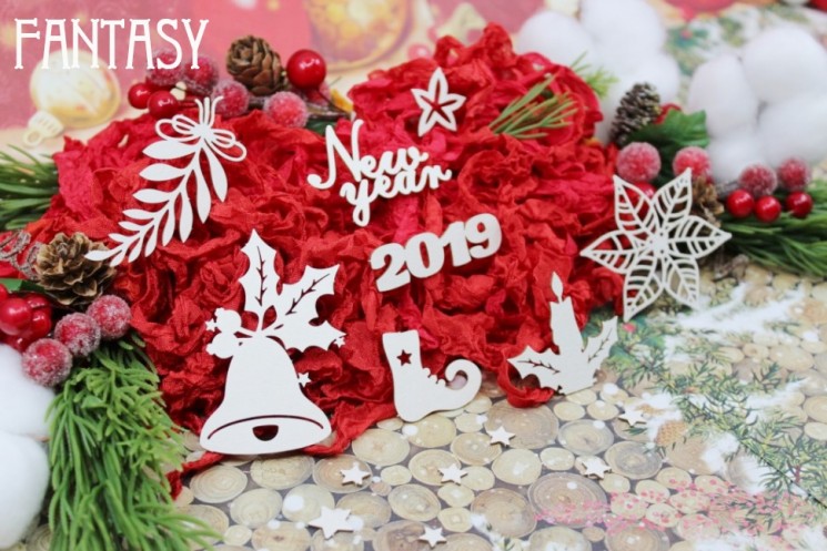 Чипборд Fantasy "Новогодний набор 1612"