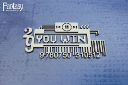 Чипборд Fantasy "You win 3190" размер 10*4,7 см