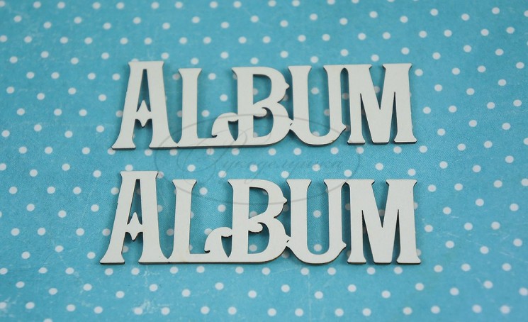 Chipboard Needlework "Album 1A", size 7*2.5 cm (ENG)