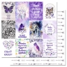 Набор бумаги 15х15 см "Этника. Лиловое сияние", 6 листов (ScrapMania)