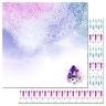 Набор бумаги 15х15 см "Этника. Лиловое сияние", 6 листов (ScrapMania)