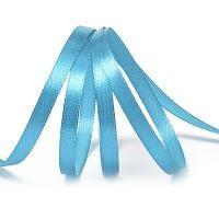 Aquamarine satin ribbon, width 2 cm, length 5.6 m