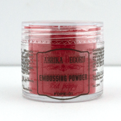 Fabrica Decoru embossing powder, poppy Red, 20 gr