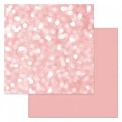 Двусторонний лист бумаги ScrapMania "Фономикс. Розовый. Эффект боке", размер 30х30 см, 180 гр/м2