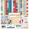 Набор двусторонней бумаги Carta Bella "Yacht club",12 листов, размер 30х30 см, 180г/м2