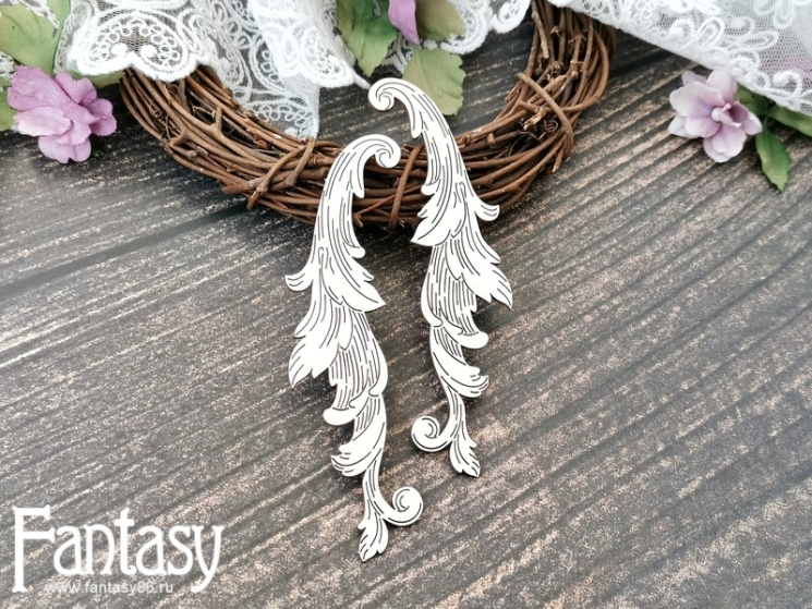 Чипборд Fantasy "Завитки 3784" размер 3,5*10,5 см